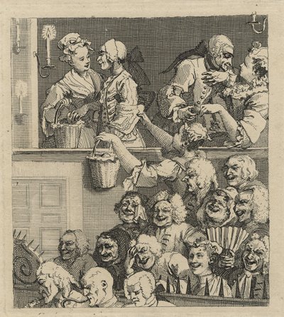 The Laughing Audience (or A Pleased Audience) by William Hogarth